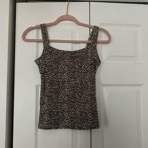 American Eagle Outfitters Leopard Print Tank Top